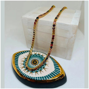 Anne Cubic Zirconia Tennis Necklace - Penelope Made This 