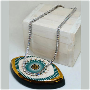 Anne Cubic Zirconia Tennis Necklace - Penelope Made This 