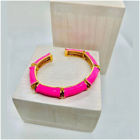 Anne Enamel Cuff Bracelets | Gold Plated - Penelope Made This 