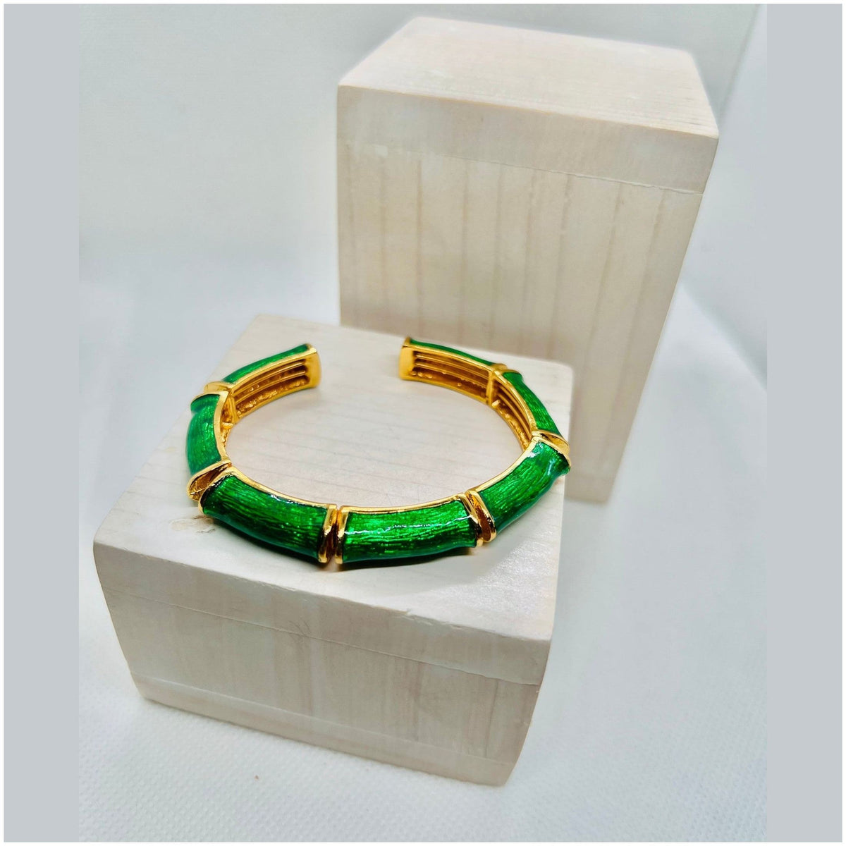 Anne Enamel Cuff Bracelets | 18 K Gold Plated