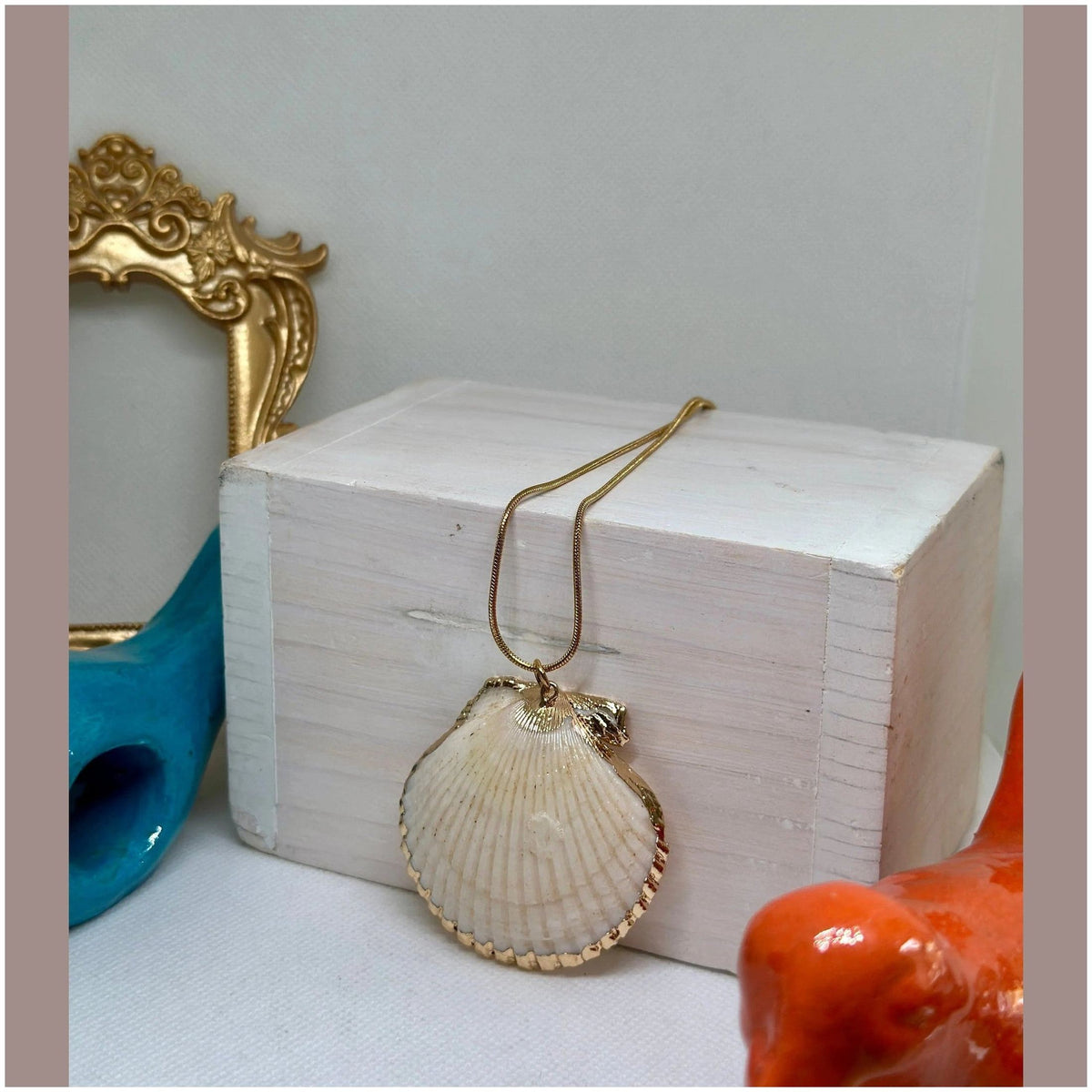 Anne Gold Plated Shell Pendant - Penelope Made This 