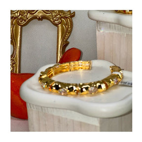 Anne Bejeweled Enamel Cuff Bracelets | Gold Plated - Penelope Made This 