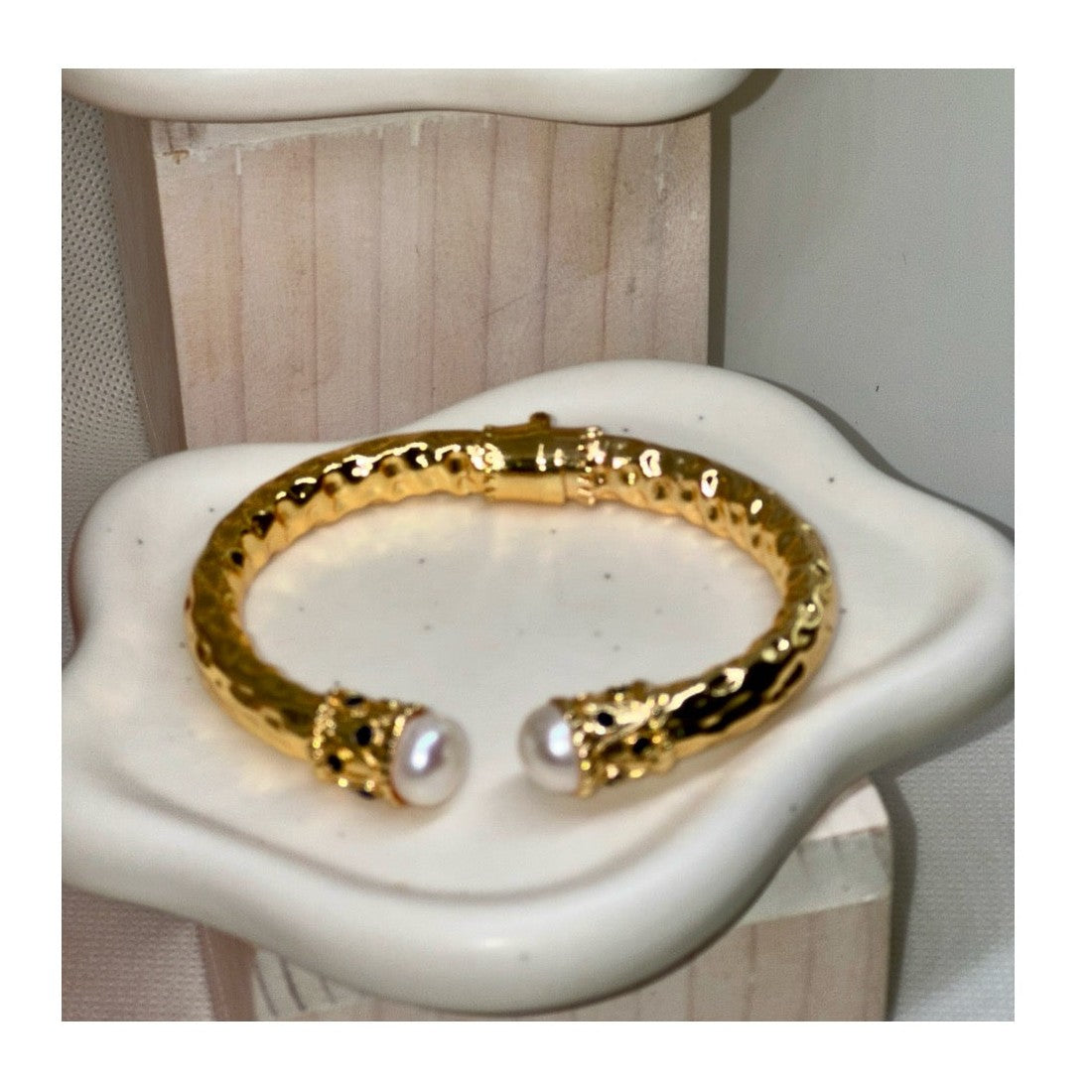 Anne Bejeweled Enamel Cuff Bracelets | Gold Plated - Penelope Made This 