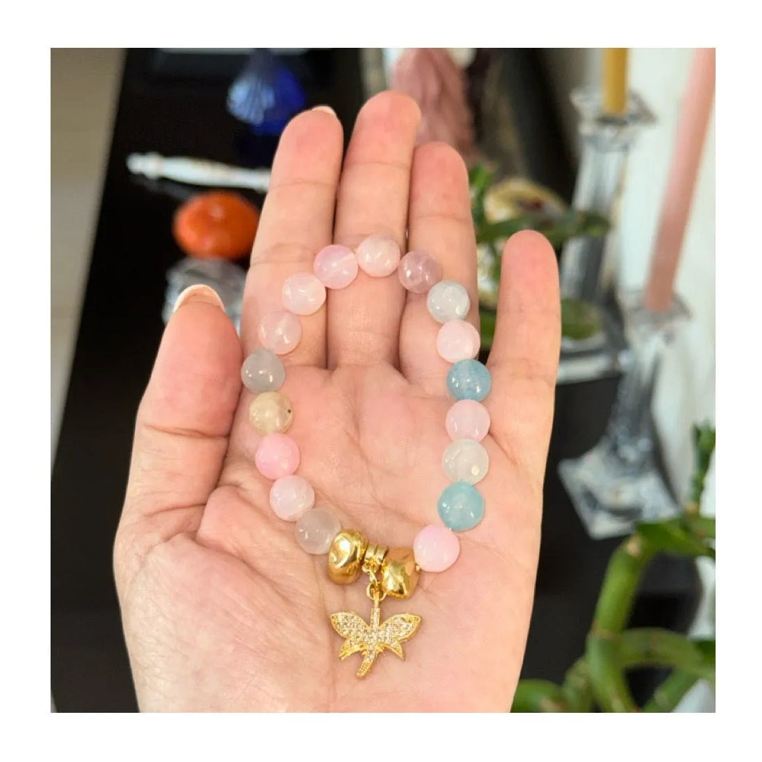 Astrea Rose Quartz Bracelet - Penelope Made This 