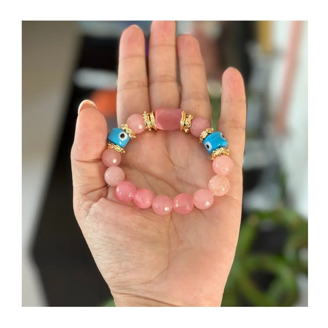 Astrea Rose Quartz Bracelet - Penelope Made This 