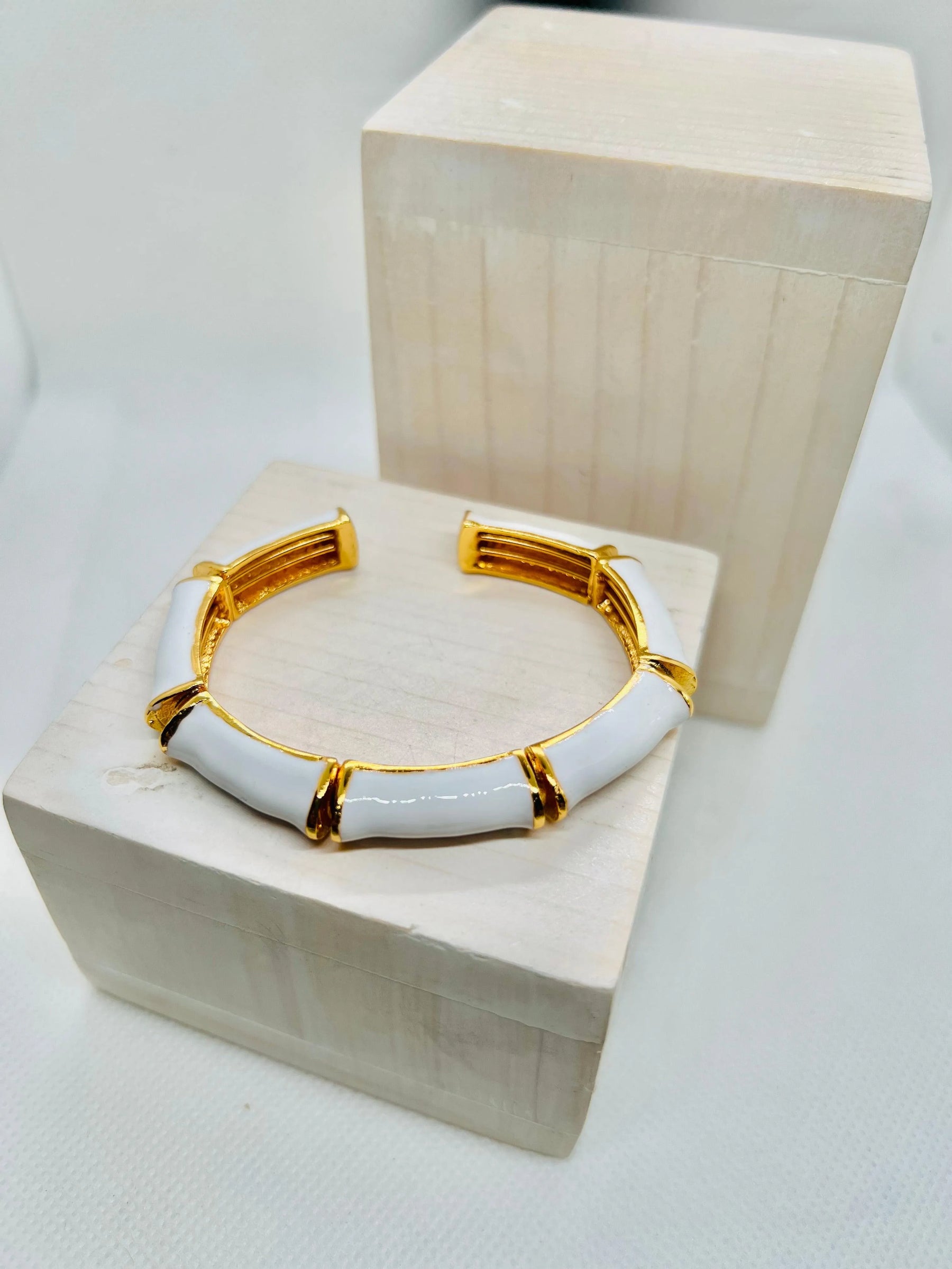 Anne Enamel Cuff Bracelets | Gold Plated - Penelope Made This 