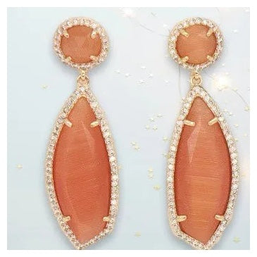 Beatrice Asymmetric Crystal Earrings - Penelope Made This 