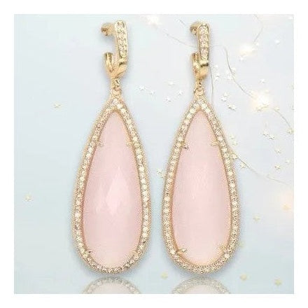 Beatrice TearDrop Crystal Earrings - Penelope Made This 
