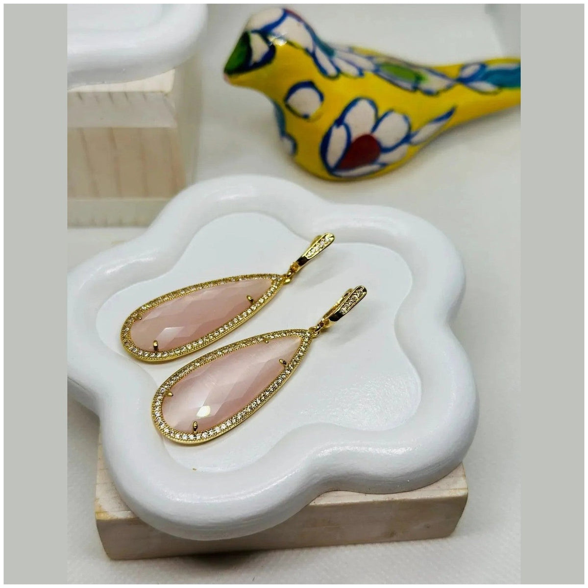 Beatrice TearDrop Crystal Earrings - Penelope Made This 