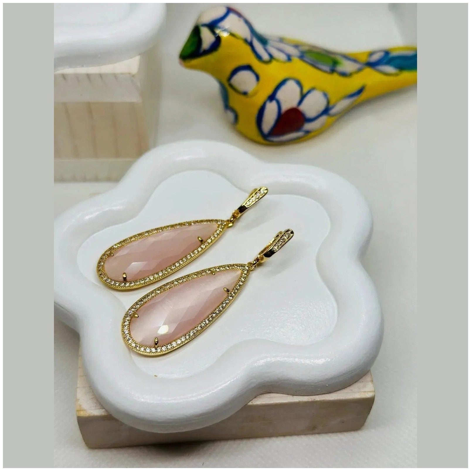 Beatrice TearDrop Crystal Earrings - Penelope Made This 