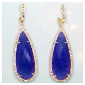 Beatrice TearDrop Crystal Earrings - Penelope Made This 