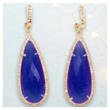 Beatrice TearDrop Crystal Earrings - Penelope Made This 