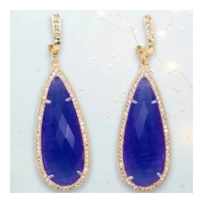 Beatrice TearDrop Crystal Earrings - Penelope Made This 
