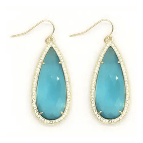 Beatrice XL Teardrop Crystal Earrings - Penelope Made This 