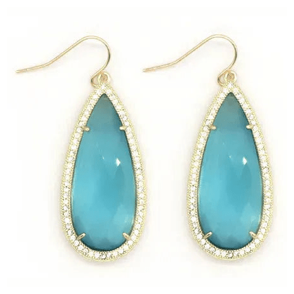Beatrice XL Teardrop Crystal Earrings - Penelope Made This 