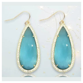 Beatrice XL Teardrop Crystal Earrings - Penelope Made This 