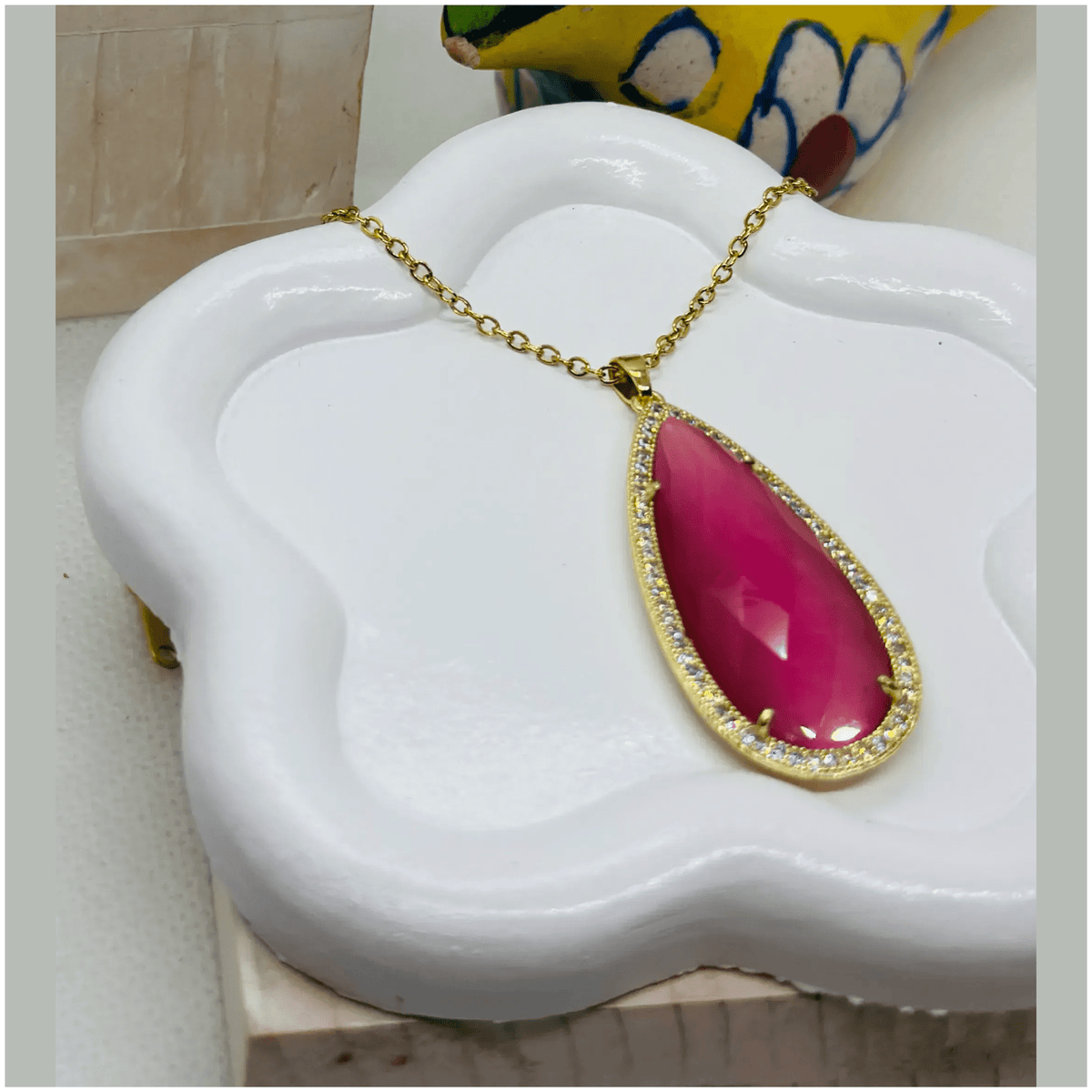 Beatrice XL Teardrop Pendant - Penelope Made This 
