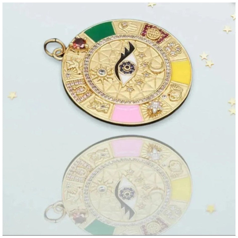 Briana Bejeweled Enamel All Protection Pendant - Penelope Made This 
