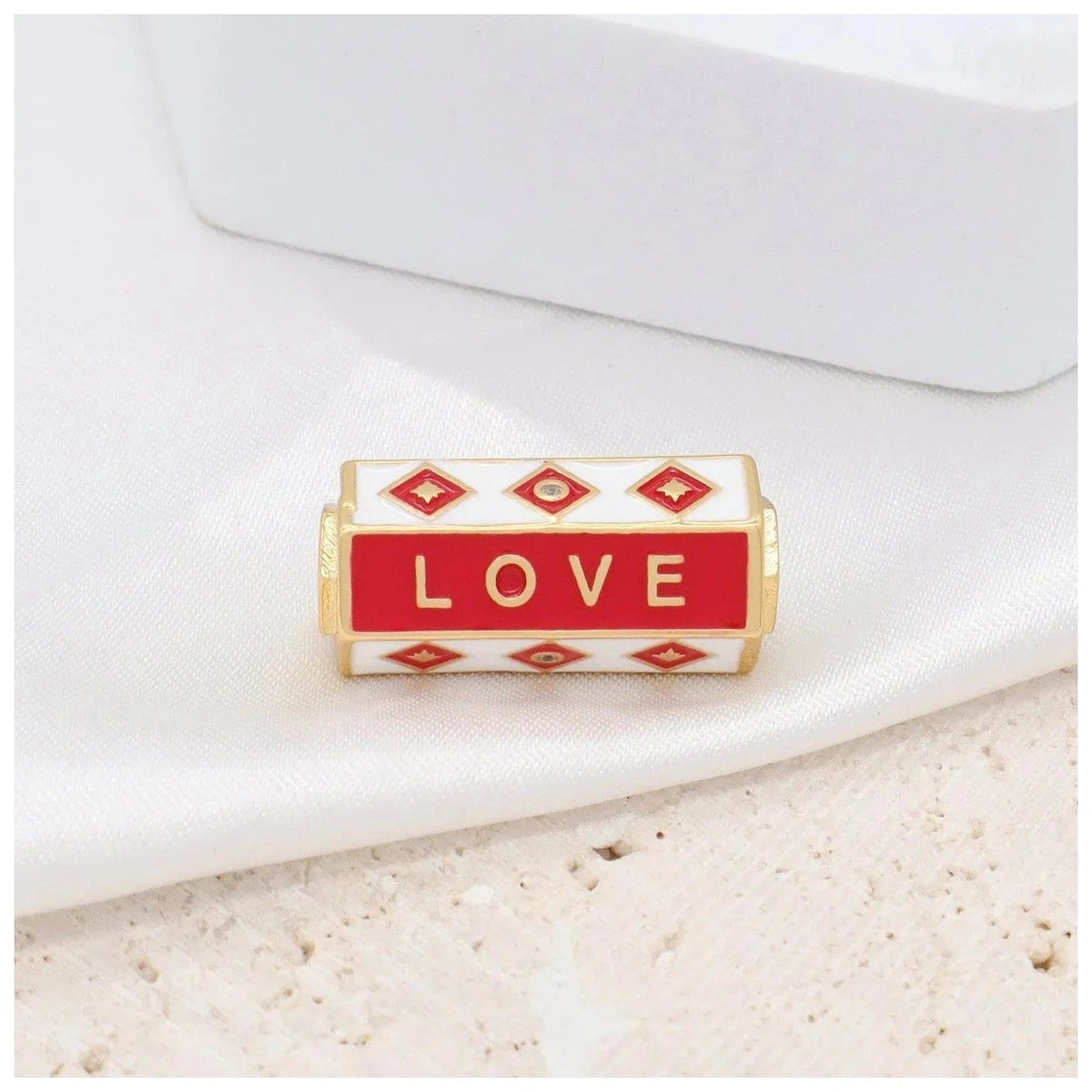 Briana Gold Plated Hexagone Charm - Penelope Made This 