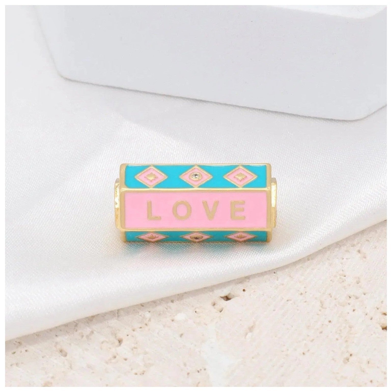 Briana Gold Plated Hexagone Charm - Penelope Made This 