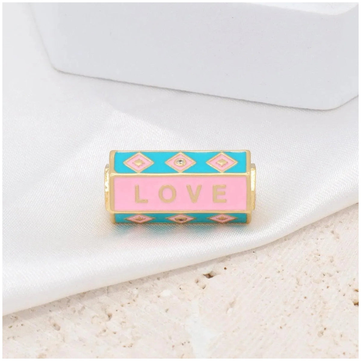 Briana Gold Plated Hexagone Charm - Penelope Made This 