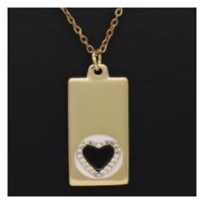 Briana Heart Charms and Pendants 18 K Gold Plated