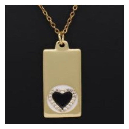 Briana Heart Charms and Pendants 18 K Gold Plated