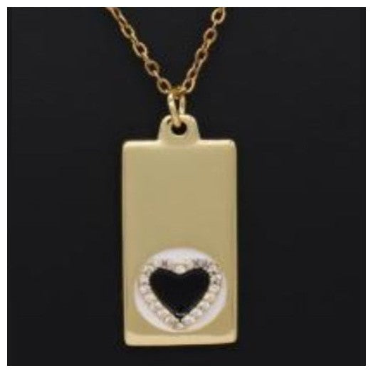 Briana Heart Charms and Pendants 18 K Gold Plated