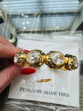 Anne 22K Cuff Bracelets | Gold Plated