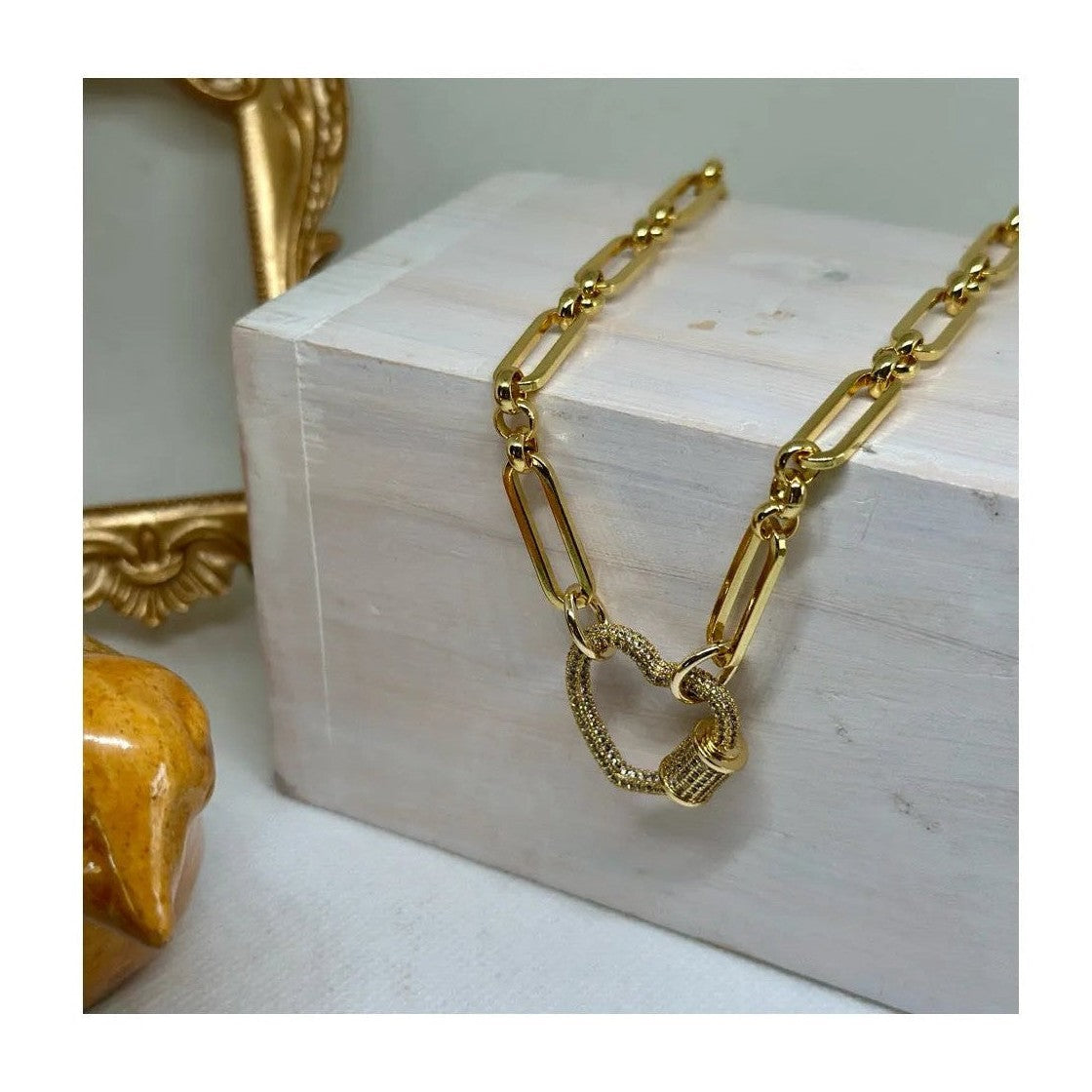 Daphne Mono Charm Necklace - Penelope Made This 