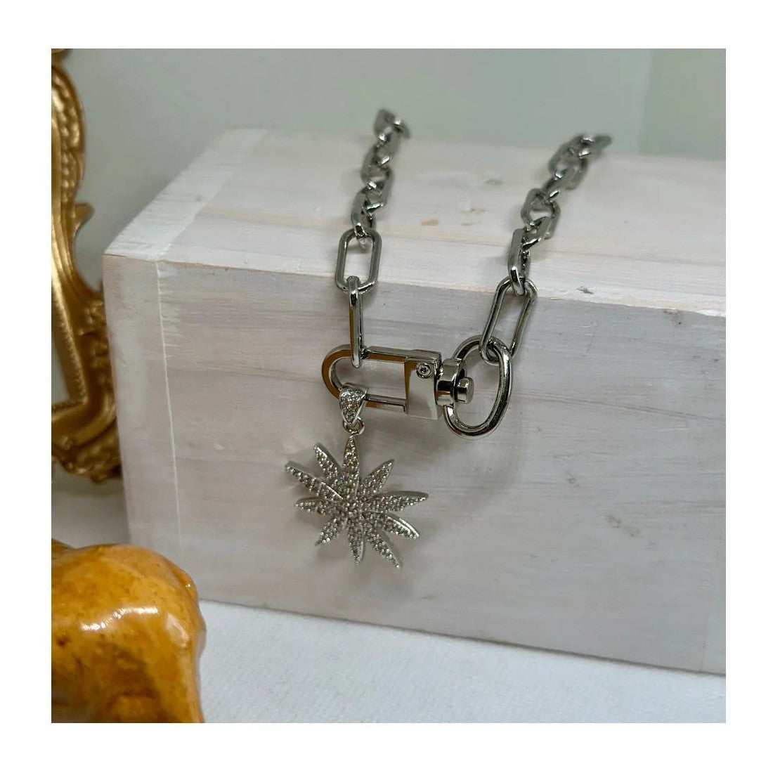 Daphne Mono Charm Necklace - Penelope Made This 