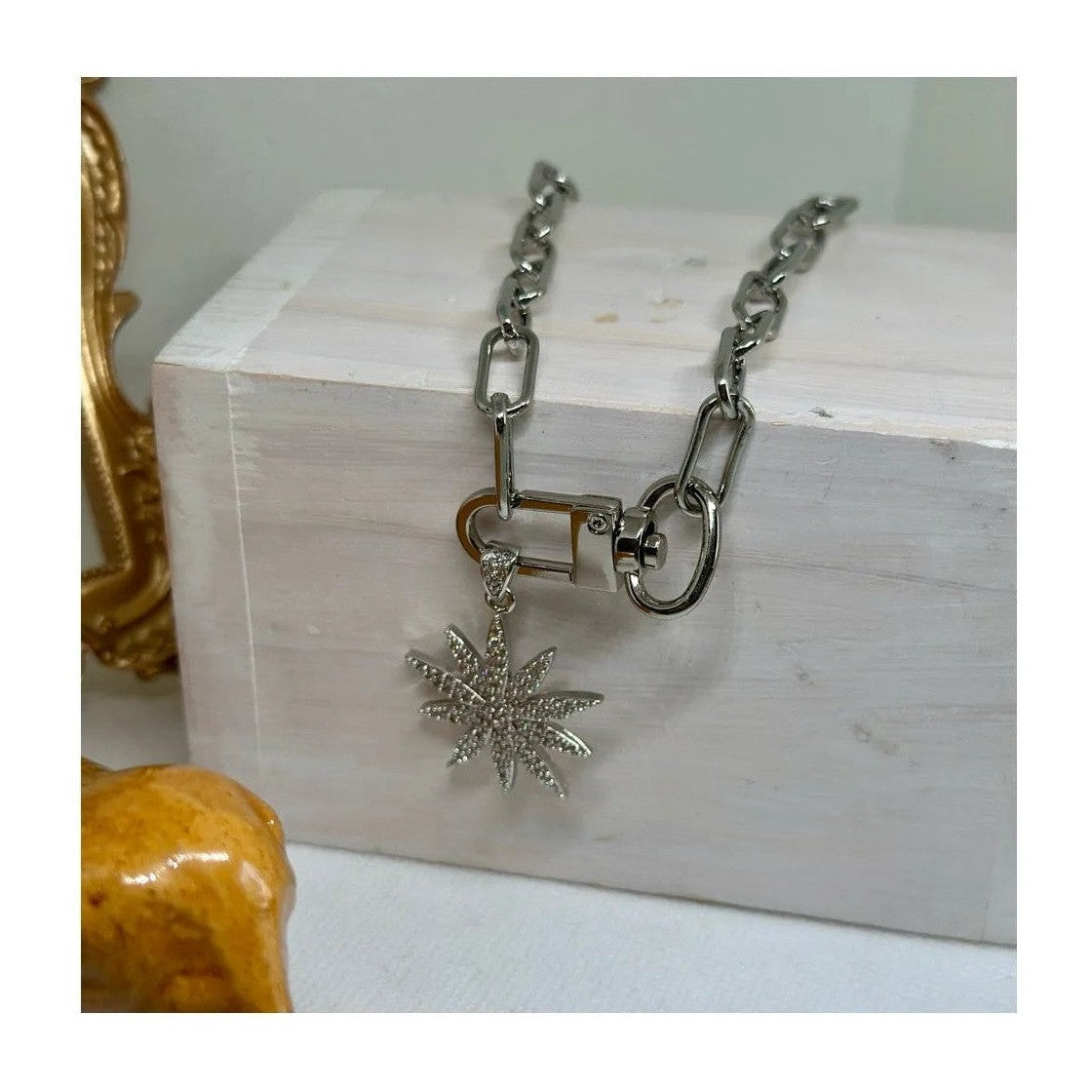 Daphne Mono Charm Necklace - Penelope Made This 