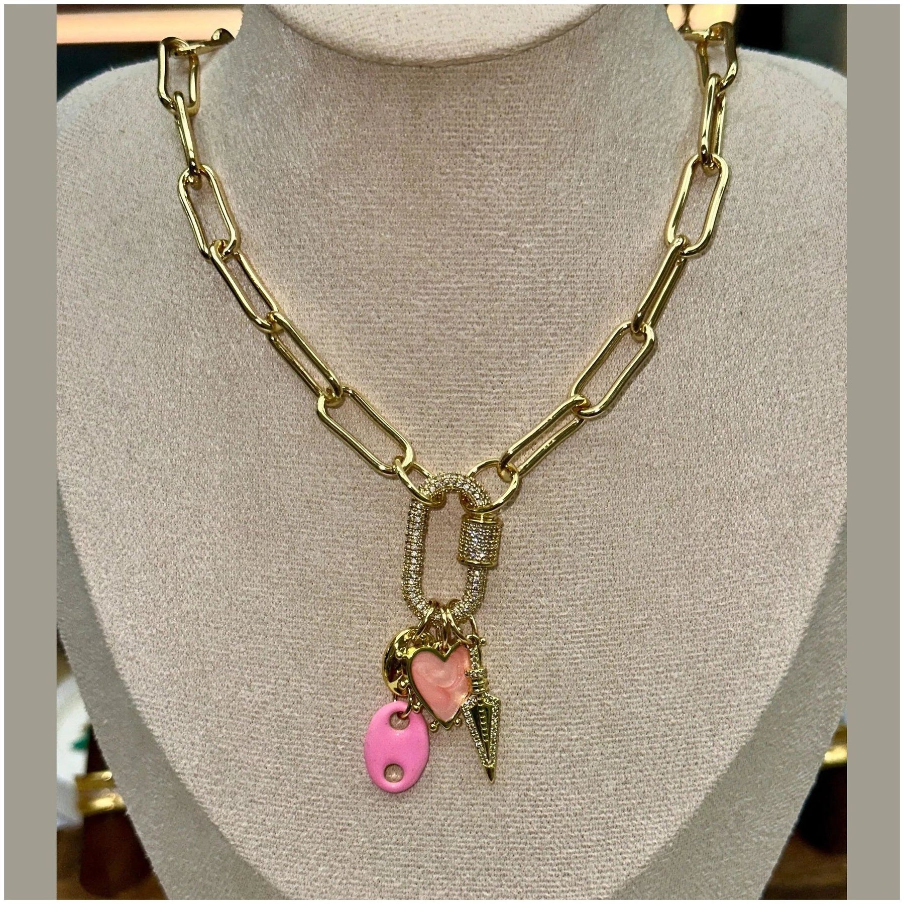 Daphne Trio Charms Necklace - Penelope Made This 