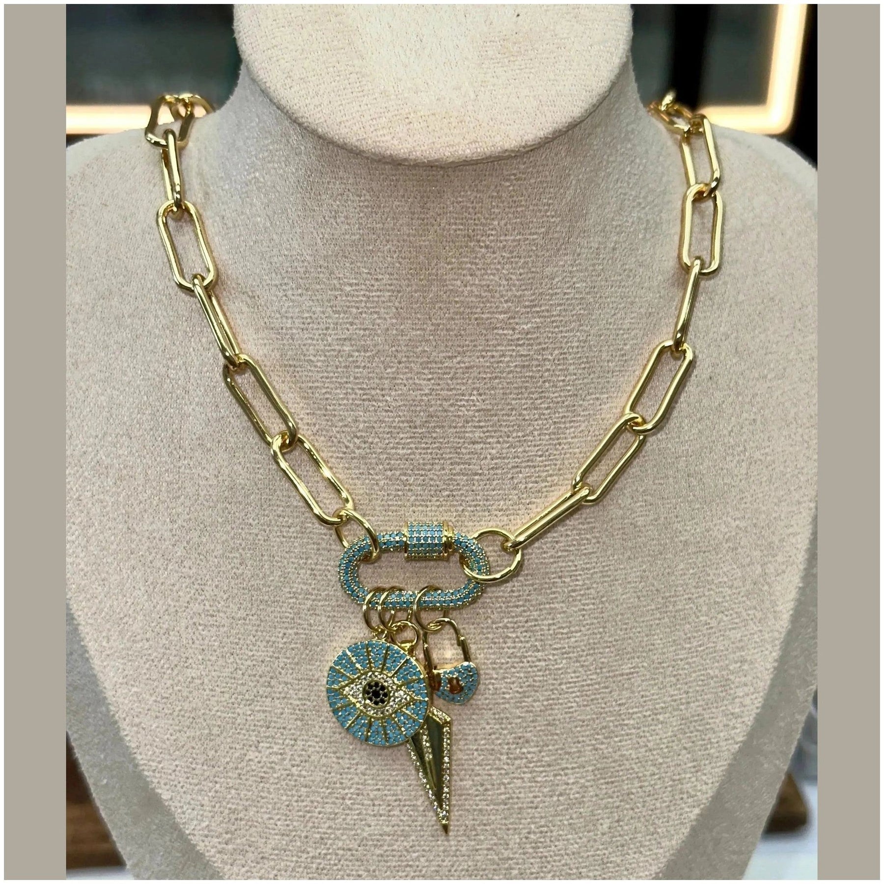 Daphne Trio Charms Necklace - Penelope Made This 