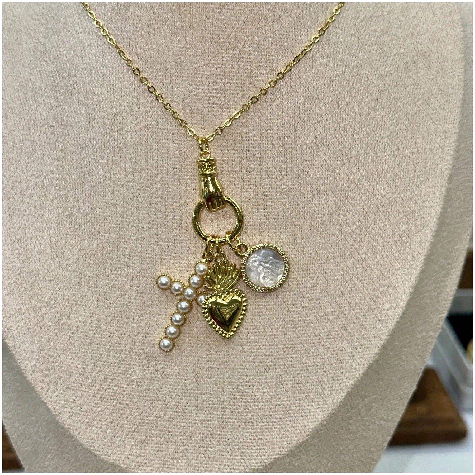 Daphne Trio Charms Necklace - Penelope Made This 