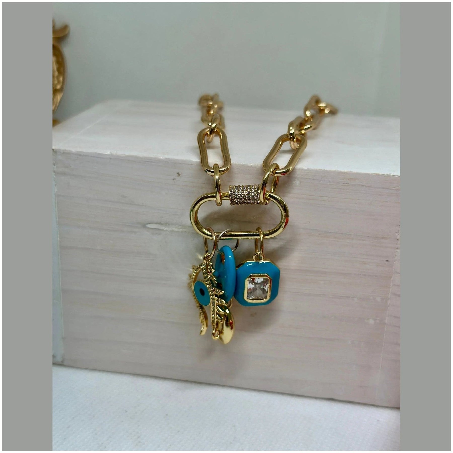 Daphne Trio Charms Necklace - Penelope Made This 