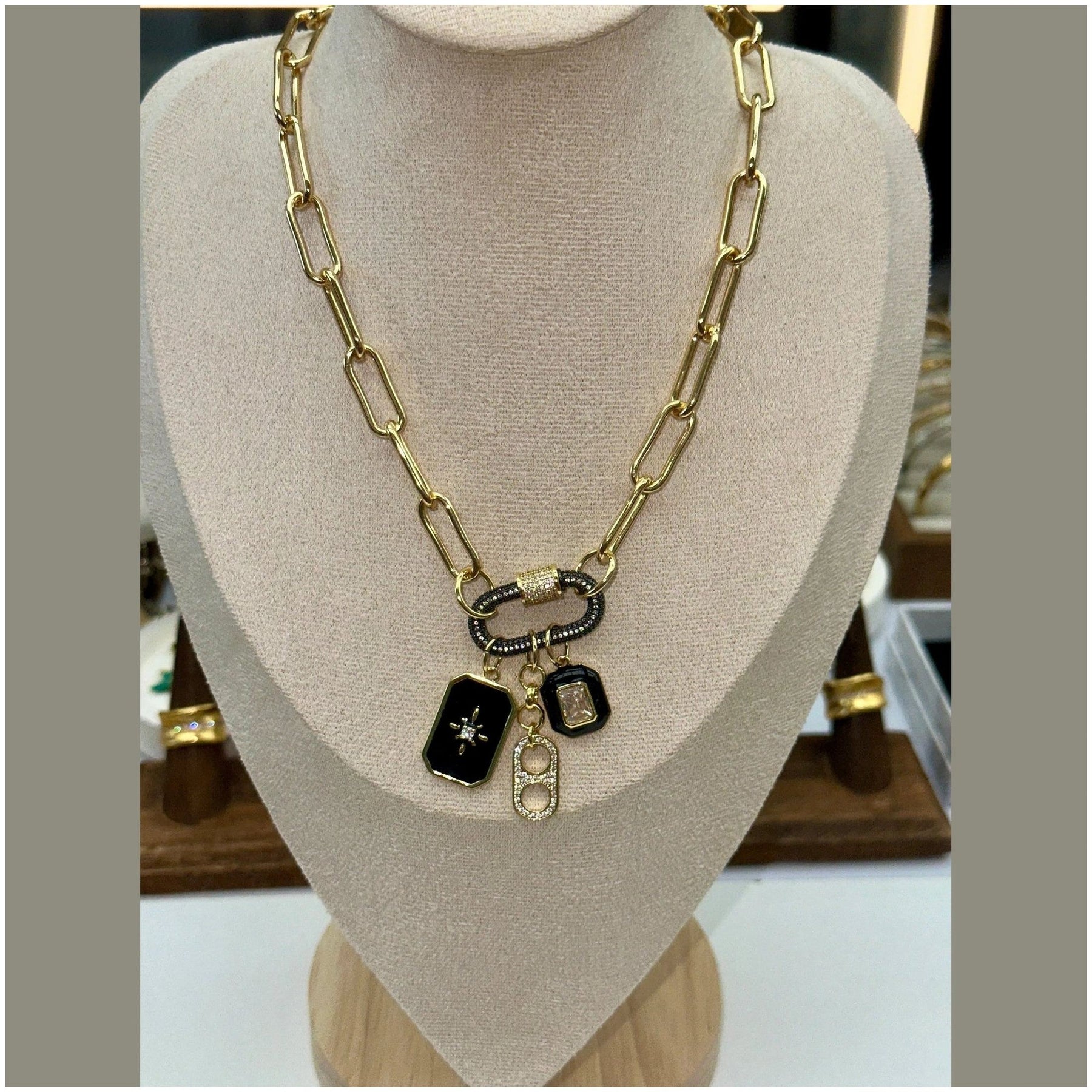 Daphne Trio Charms Necklace - Penelope Made This 