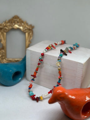 Anna multicolor Coral Stones Necklace