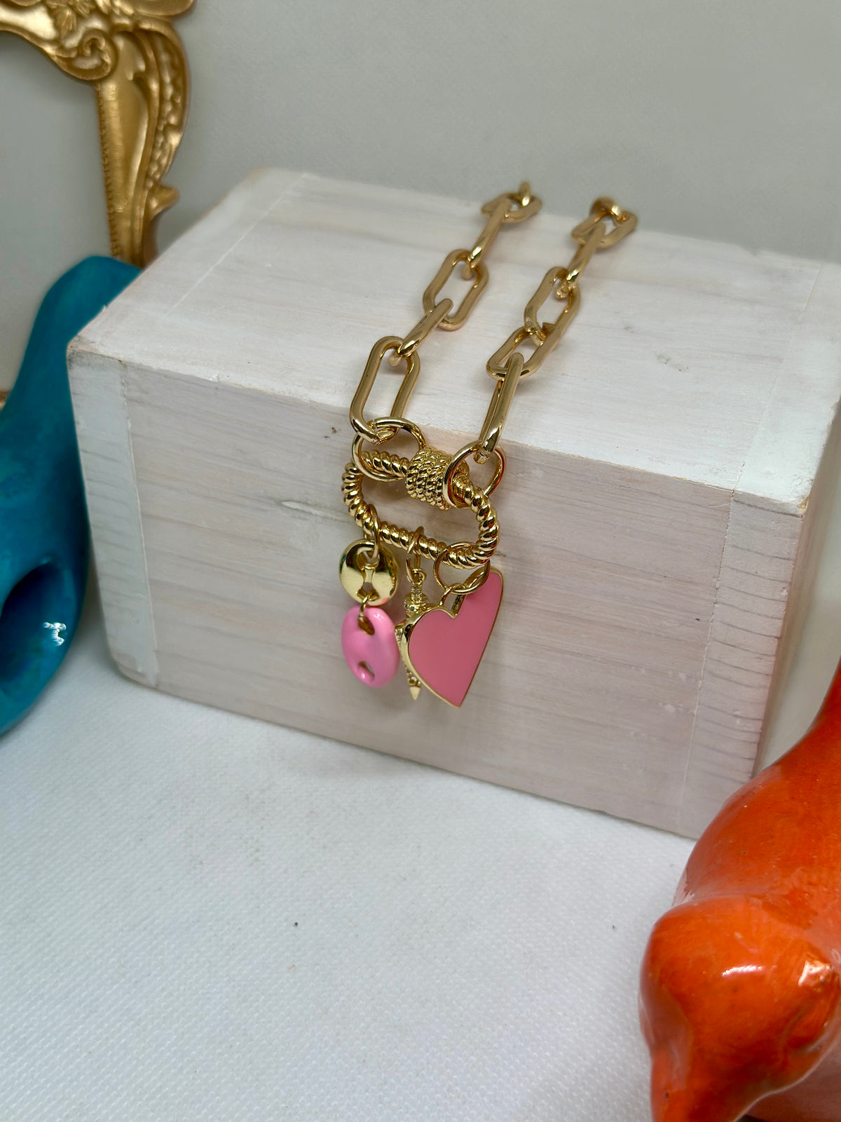 Daphne Trio Charms Necklace