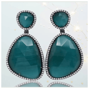 Helena Dangling Crystal Earrings - Penelope Made This 