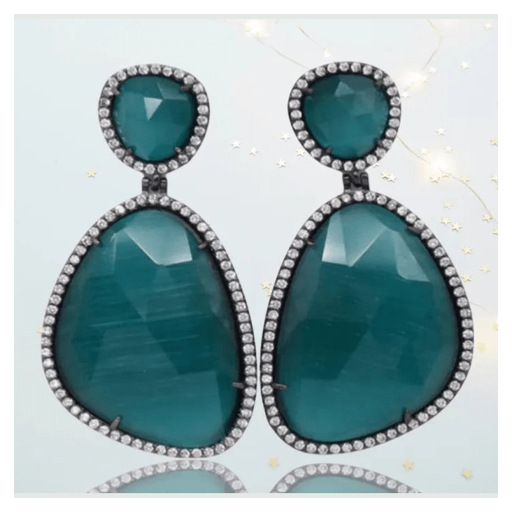 Helena Dangling Crystal Earrings - Penelope Made This 