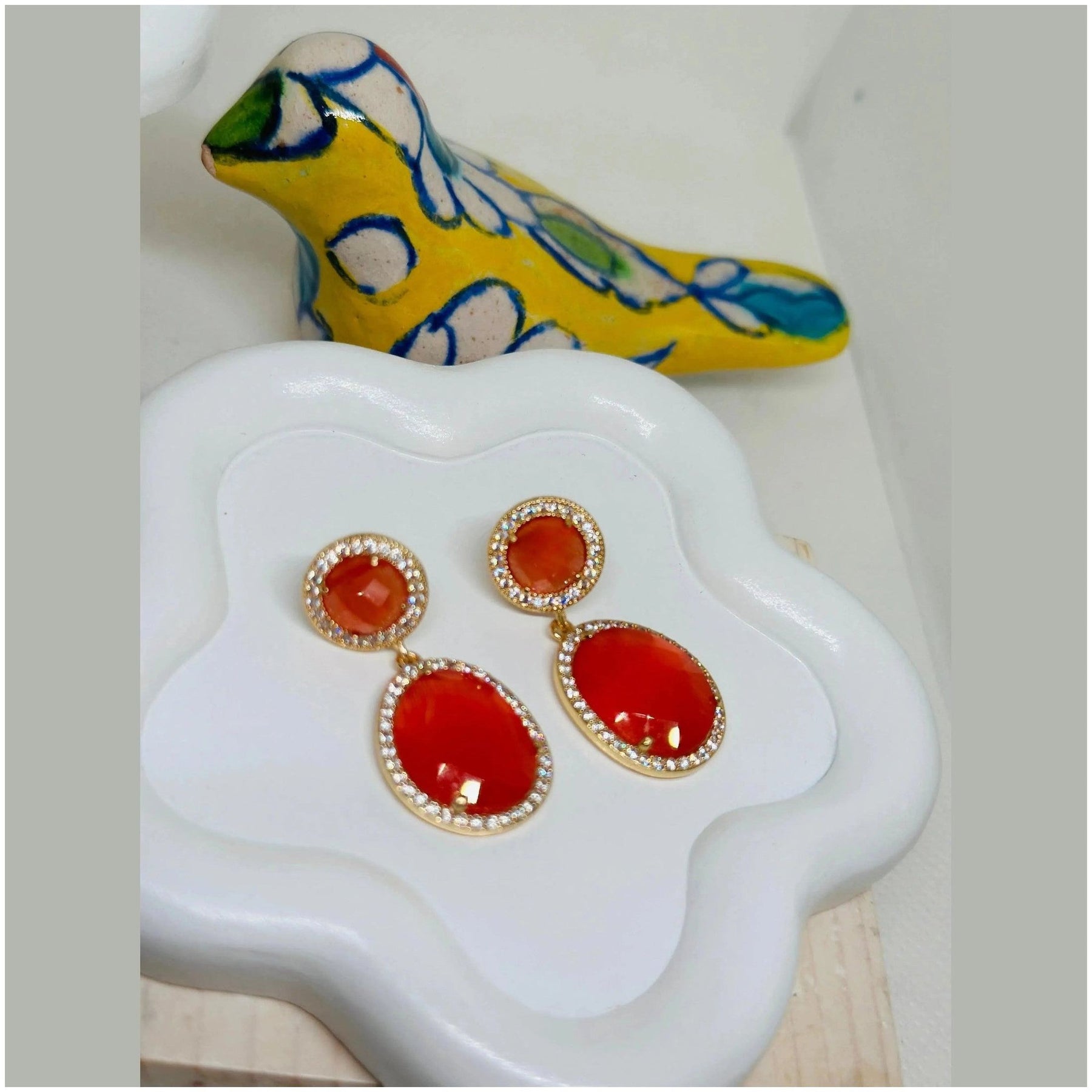 Hera 18 k Gold Plated Earrings - Penelope Made This 