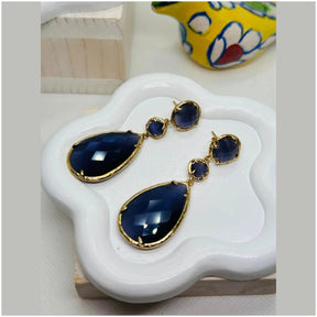 Hilda Dangling Crystal Earrings - Penelope Made This 