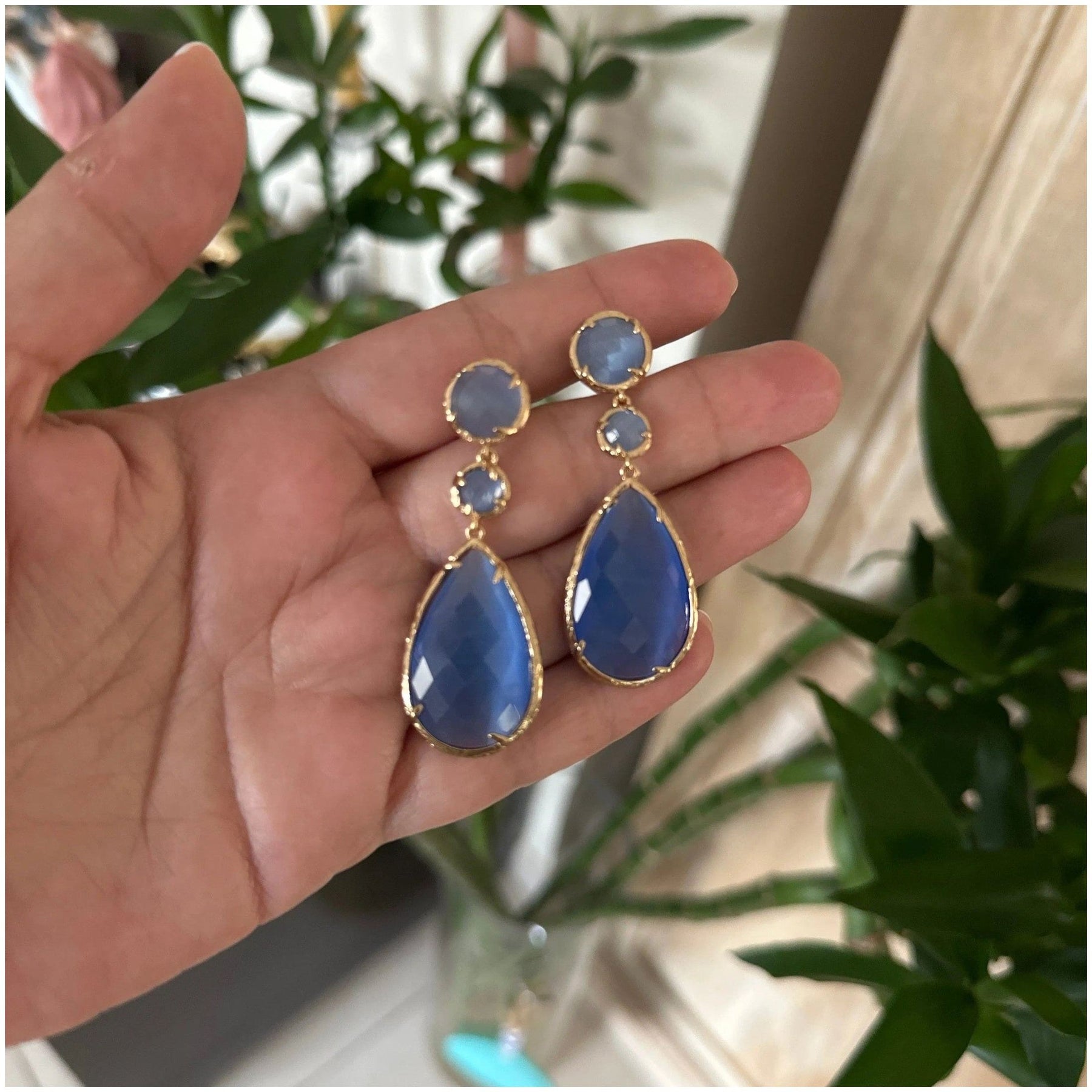 Hilda Dangling Crystal Earrings - Penelope Made This 