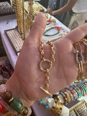 Daphne Mono Charm Necklace