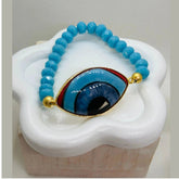 Iris Hand-Painted Ceramic Bracelet - Penelope Made This 