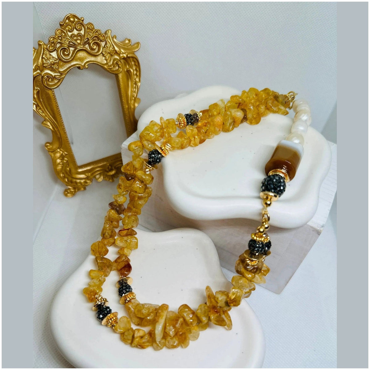 Joelle Gemstones Necklace - Penelope Made This 