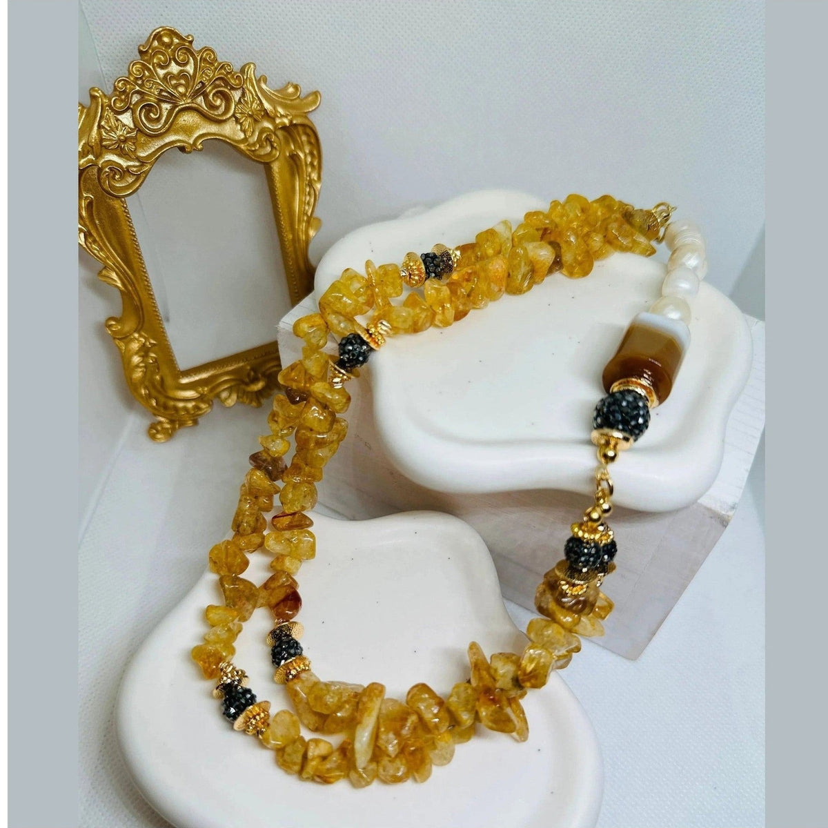 Joelle Gemstones Necklace - Penelope Made This 