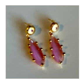 Lola Cat Eye Earrings 18 K Gold Plated