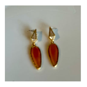 Lola Cat Eye Earrings 18 K Gold Plated